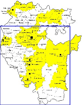 Administrativa mapa de Bascortostao