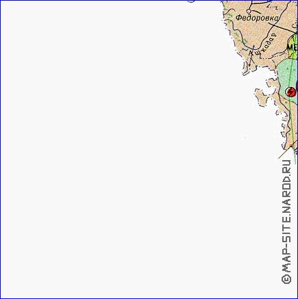 Economico mapa de Bascortostao