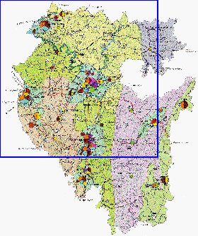 Economico mapa de Bascortostao