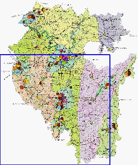 Economico mapa de Bascortostao