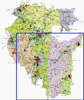 Economico mapa de Bascortostao