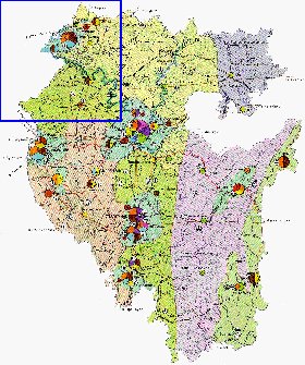 Economico mapa de Bascortostao