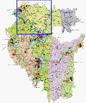 Economico mapa de Bascortostao