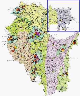 Economico mapa de Bascortostao