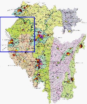 Economico mapa de Bascortostao