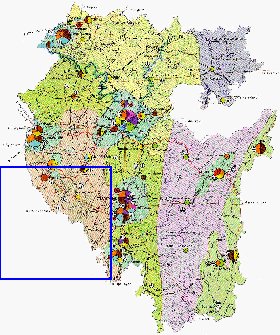 Economico mapa de Bascortostao