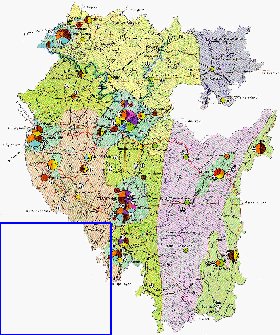 Economico mapa de Bascortostao