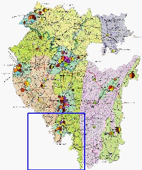 Economico mapa de Bascortostao