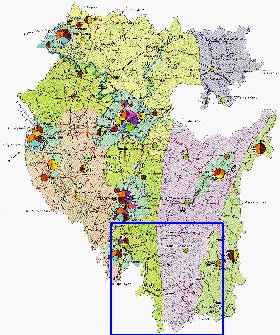 Economico mapa de Bascortostao