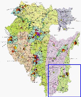 Economico mapa de Bascortostao