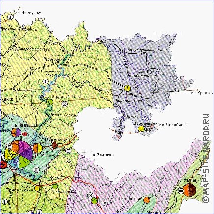 Economico mapa de Bascortostao