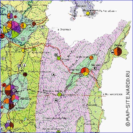 Economico mapa de Bascortostao