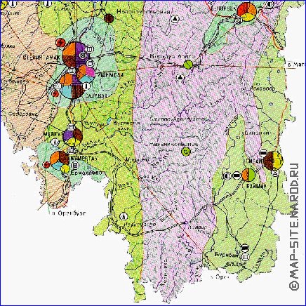 Economico mapa de Bascortostao