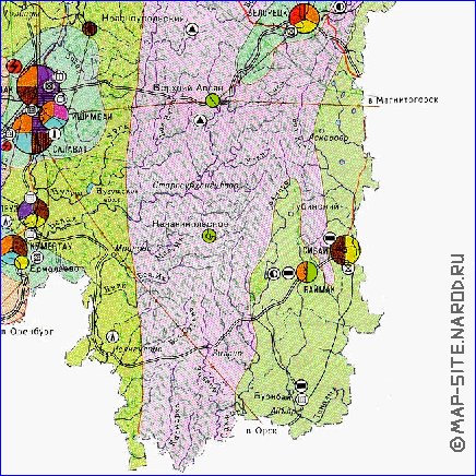 Economico mapa de Bascortostao