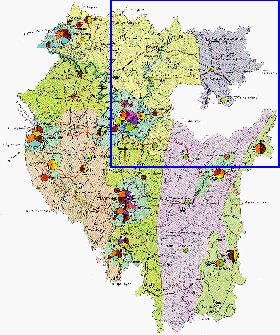 Economico mapa de Bascortostao