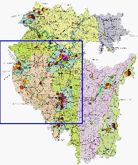 Economico mapa de Bascortostao