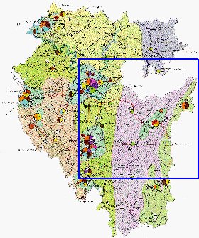 Economico mapa de Bascortostao