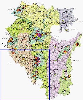 Economico mapa de Bascortostao