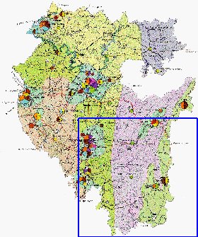 Economico mapa de Bascortostao