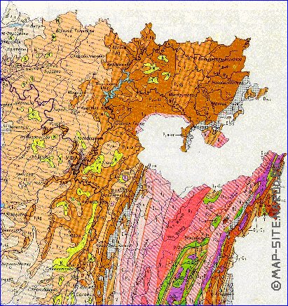 Geologicas mapa de Bascortostao