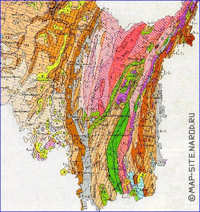 Geologicas mapa de Bascortostao