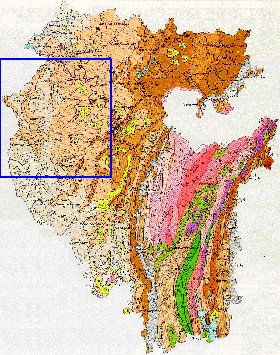 Geologique carte de Bachkirie