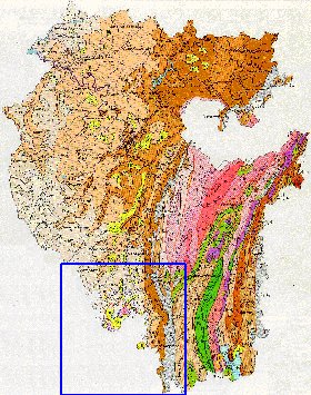 Geologicas mapa de Bascortostao