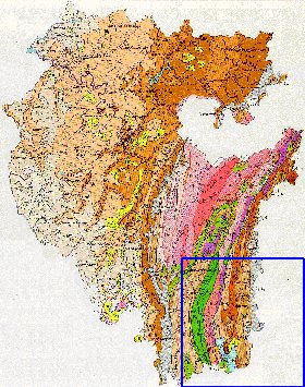 Geologicas mapa de Bascortostao