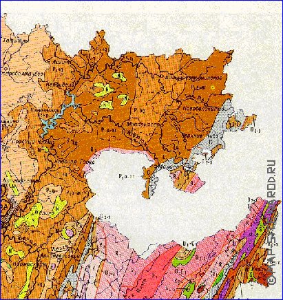 Geologicas mapa de Bascortostao