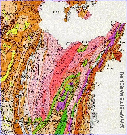 Geologicas mapa de Bascortostao