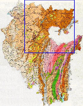 Geologique carte de Bachkirie