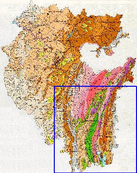 Geologicas mapa de Bascortostao