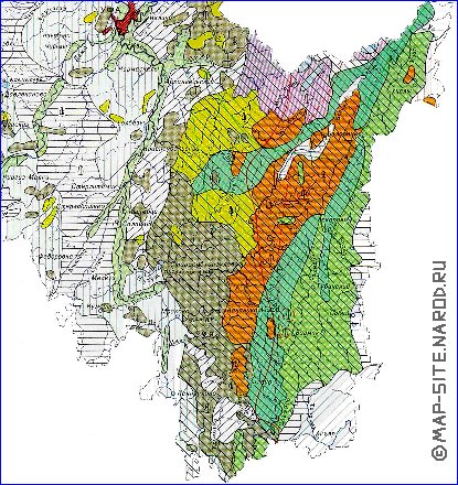 carte de de la vegetation Bachkirie