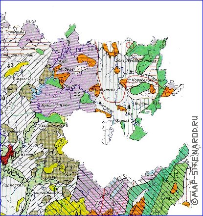 mapa de de vegetacao Bascortostao