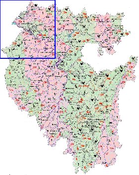 Zoological mapa de Bascortostao