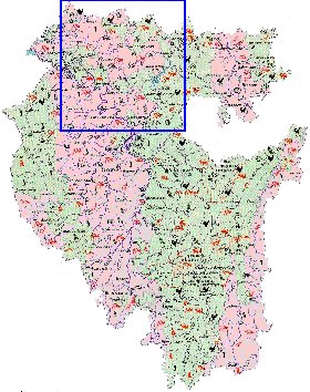 Zoological mapa de Bascortostao