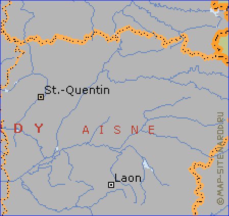 Administratives carte de Belgique en anglais