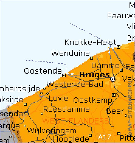 Administratives carte de Belgique