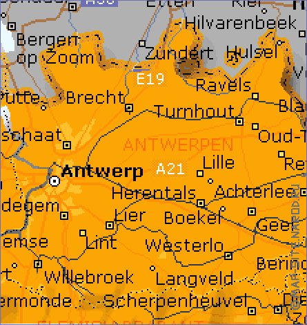 Administratives carte de Belgique