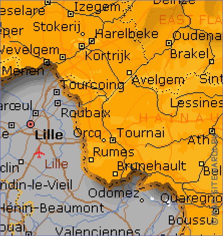 Administrativa mapa de Belgica