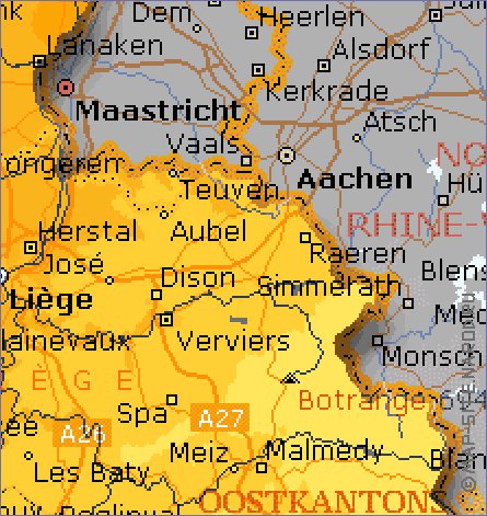 Administratives carte de Belgique