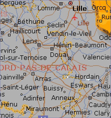 Administratives carte de Belgique