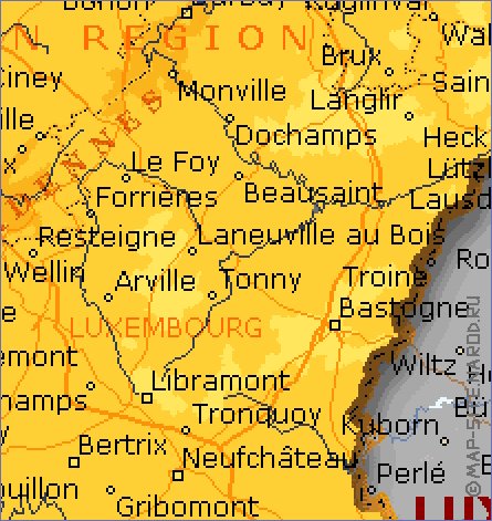 Administratives carte de Belgique