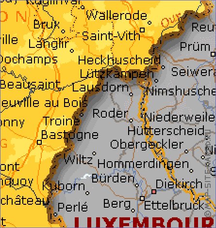 Administratives carte de Belgique