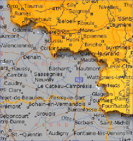 Administratives carte de Belgique