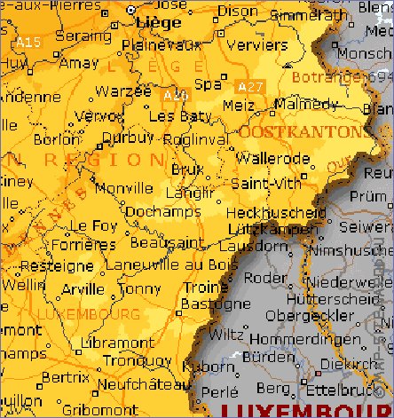 Administratives carte de Belgique