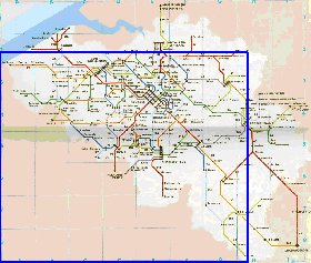 mapa de de estradas Belgica