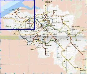 carte de des routes Belgique