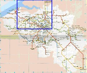 mapa de de estradas Belgica