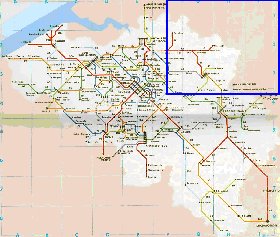 carte de des routes Belgique